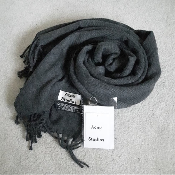 NON-AUTH Acne Studios Canada Grey Melange Scarf - Picture 3 of 6